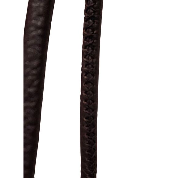 VTG Talbots Brown Pebble Leather Hobo Bucket Shoulder Bag Everyday Streetwear - Picture 5 of 10